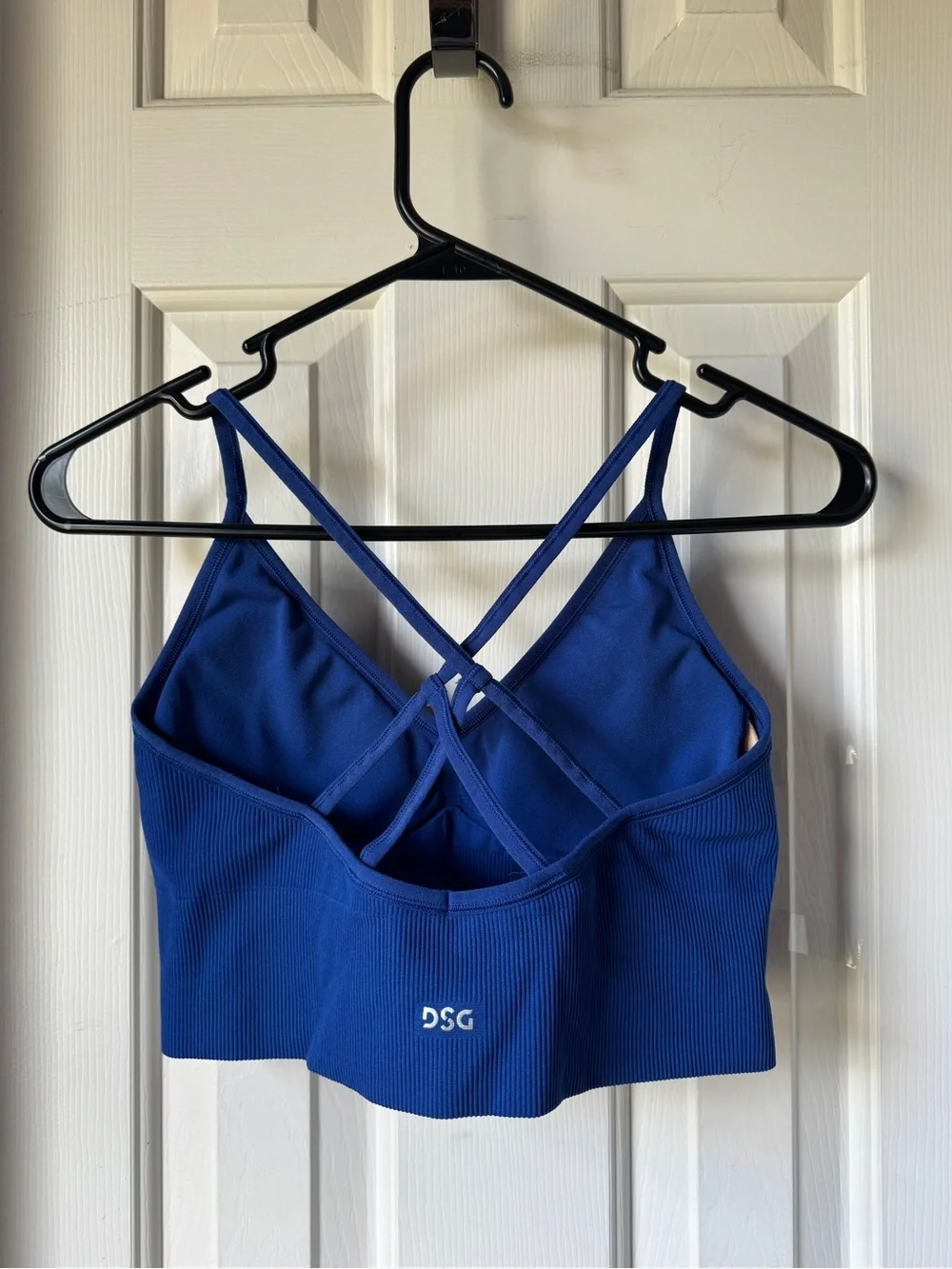 DSG Royal Blue Ribbed Strappy Sports Bra - Picture 2 of 4